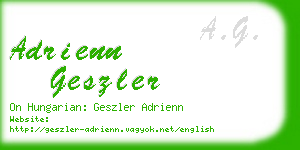 adrienn geszler business card